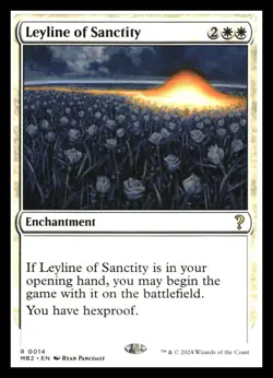 Leyline of Sancity (white border) Mystery 2 *Mythic Relics* NM+ - Image 1