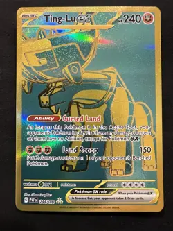 Pokemon TCG Ting-Lu ex Scarlet & Violet: Paldean Fates 244/091 Hyper Rare 💎 - Image 1