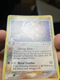 Marowak 10/113 STAMPED Pokemon TCG EX Delta Species Reverse Holo Rare (MP) - Image 2