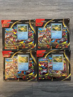 Pokemon Mega Evolution 3-Pack Blister SET OF 4 Black Star Promo Psyduck 007 - Image 1