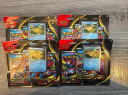 Pokemon Mega Evolution 3-Pack Blister SET OF 4 Black Star Promo Psyduck 007 - Image 3