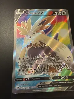Pokemon TCG Stoutland V Sword & Shield - Battle Styles 157/163 Holo Full Art UR - Image 2