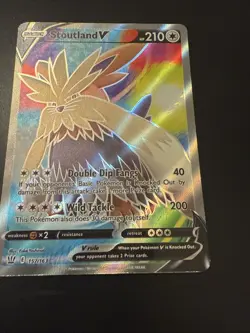 Pokemon TCG Stoutland V Sword & Shield - Battle Styles 157/163 Holo Full Art UR - Image 5