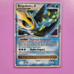 Pokemon TCG Empoleon LV.X DP Black Star Promotional DP11 Holo Promo - Image 1