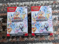 Pokemon TCG Scarlet & Violet Prismatic Evolutions Booster Bundle Sealed X2 - Image 1