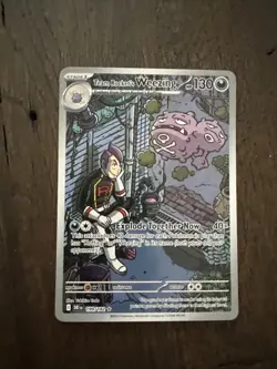 Team Rocket's Weezing 199/182 Illustration Rare - Destined Rivals Pokemon TCG - Image 1