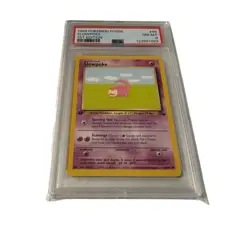 1999 PSA 8 Pokemon Fossil Slowpoke #40 1st Edition Graded - Image 1
