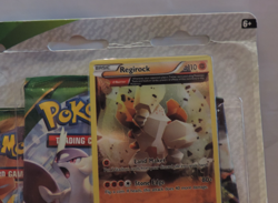 2015 POKEMON XY ROARING SKIES 3 PACK BLISTER REGIROCK FACTORY SEALED RARE LOOK - Image 3