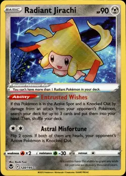 🌌Pokemon - Radiant Jirachi - Reverse Holo - 120/195 - Silver Tempest (NM)🌌 - Image 1