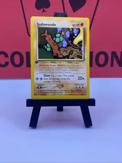 Sudowoodo 26/64 Neo Revelation WOTC 1st Edition Pokemon TCG Regular Rare 1999 MP - Image 2