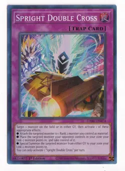 Yugioh! Spright Double Cross - DABL-EN074 - Super Rare - 1st Edition Near Mint, - Image 1