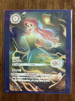 Release Day Lorcana Whispers In The Well Ariel Ethereal Voice Iconic Jumbo Card - Image 1