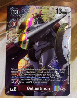 Digimon Card Game Gallantmon BT13-111 SEC NM - Image 1
