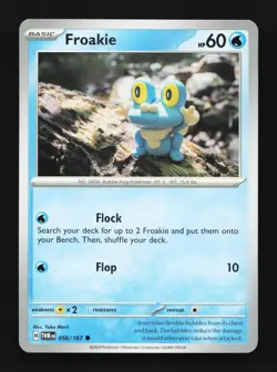 Froakie 056/167 Twilight Masquerade English Pokemon Card TCG - Image 1