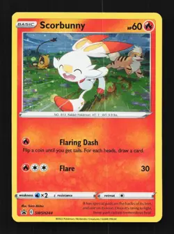 Scorbunny SWSH244 NM SWSH Black Star Promos English Pokemon Card TCG - Image 1