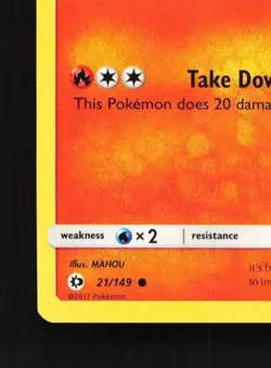 Growlithe 21/149 LP Sun & Moon English Pokemon Card TCG - Image 2