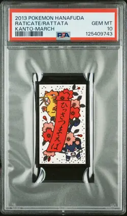 Raticate/Rattata - Kanto-March - 2013 Hanafuda - Pokemon Card - PSA 10 - Image 1