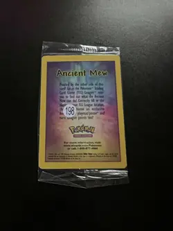 Sealed Ancient Mew Pokemon TCG 2000 Movie Promo Holo Foil Card WOTC - Image 2