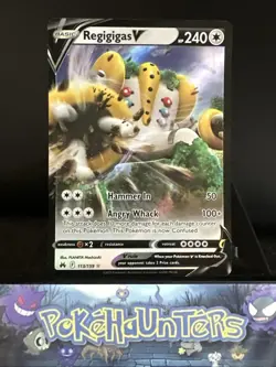 Pokemon Card Regigigas V 113/159 Crown Zenith Half Art Ultra Rare NM - Image 1