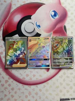 Pokemon Card Rainbow Lot: Team Yell Grunt, LurantisGX, Origin Forme Palkia VStar - Image 1