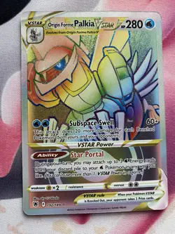 Pokemon Card Rainbow Lot: Team Yell Grunt, LurantisGX, Origin Forme Palkia VStar - Image 3