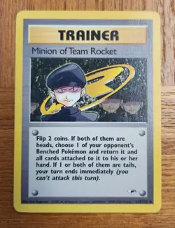 Uncommon Minion of Team Rocket Pokemon Card, Gym Heroes Set 113/132 - Image 1