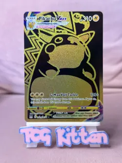 Pikachu VMAX TG29/TG30 Card 'A' Lost Origin Trainer Gallery Secret TCGKITTEN - Image 1
