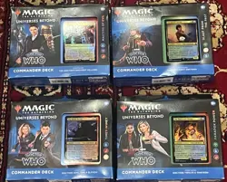 Magic The Gathering Doctor Who Commander Deck Set Of 4 Unopened - Image 5