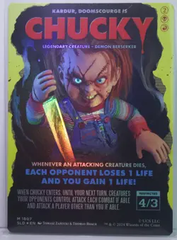 Chucky - Kardur, Doomscourge [Near Mint] *Foil* {Chucky SLD} - Image 1