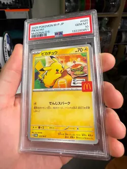 PSA10 Pikachu 020/M-P McDonald's Happy Set Promo 2025 Japanese Pokemon Card - Image 2