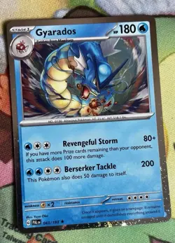 Pokemon Gyarados TCG Card Sv02: Paldea Evolved Cosmos Holo (NM) #043/193 - Image 1