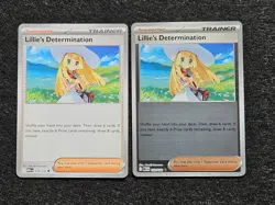 Lillie's Determination Common & Reverse Holo Pokemon Mega Evolutions - Image 1