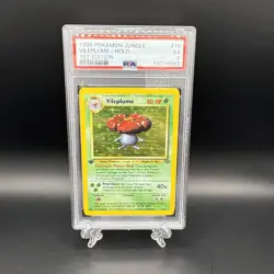 1999 Pokemon TCG Jungle 1st edition Vileplume Holo 15/64 PSA 5 - Image 1