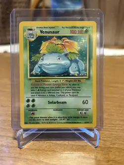 Pokemon TCG Venusaur 015/102 Base Set Holo NM - Image 1