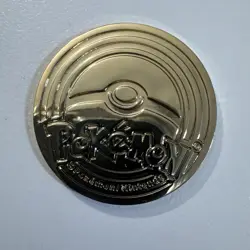 Pokemon Charizard Gold Metal Coin Ultra Premium Collection Good Condition - Image 2