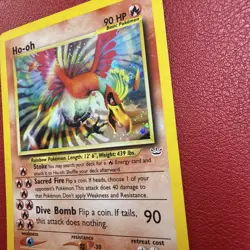 Pokemon - TCG - Ho-Oh - 7/64 - Neo Revelation MP/HP - VINTAGE - Image 2