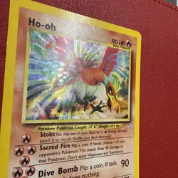 Pokemon - TCG - Ho-Oh - 7/64 - Neo Revelation MP/HP - VINTAGE - Image 3