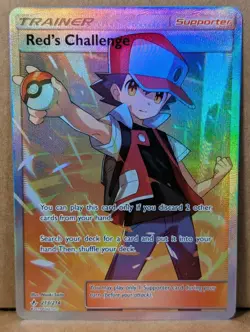 Pokemon Red's Challenge (Full Art Trainer) 213/214 Sm-Unbroken Bonds Holo LP - Image 1