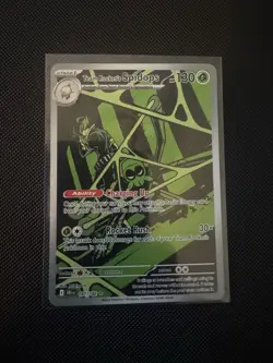 Pokemon TCG Team Rockets Spidops Illustration Rare 187/182 Destined Rivals NM - Image 1