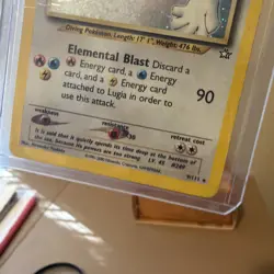 Pokemon TCG Lugia Neo Genesis 9/111 Unlimited Edition Holo Rare - Image 5
