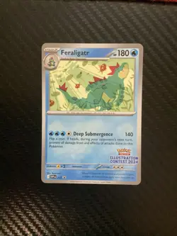 Pokemon Feraligatr SVP 213 Illustration Contest 2024 Black Star Promo NM - Image 1