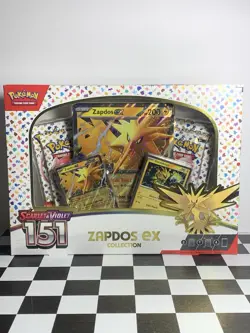 Zapdos EX 151 Collection Box - Scarlet & Violet Pokemon TCG - SEALED - Image 1