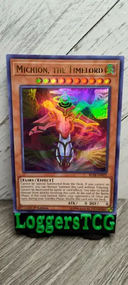 Yu-Gi-Oh! Michion, The Timelord / BLRR-EN021 1st Edition LP - Image 1
