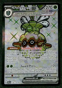 Forretress ex Full Art Paldea Evolved 230/193, NM Pokemon Card - Image 1