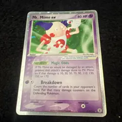 Pokemon TCG Mr. Mime EX Holo Rare Card 110/112 FireRed/LeafGreen - Image 1