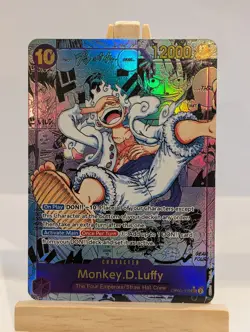 One Piece Card Game Monkey D Luffy Gear 5 Manga Card Rare Proxy Card OP05-119 - Image 1
