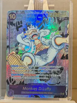 One Piece Card Game Monkey D Luffy Gear 5 Manga Card Rare Proxy Card OP05-119 - Image 2