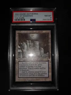 MTG City of Shadows PSA 8 NM-MT The Dark 1994 Rare Reserved List Magic Card! - Image 1