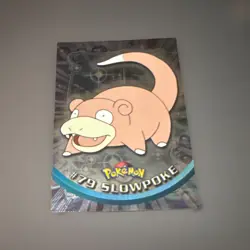 Topps Pokemon Card TV Series 2 Chrome Foil Blue Logo 1st Edition #79 Slowpoke NM - Image 3