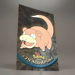 Topps Pokemon Card TV Series 2 Chrome Foil Blue Logo 1st Edition #79 Slowpoke NM - Image 5